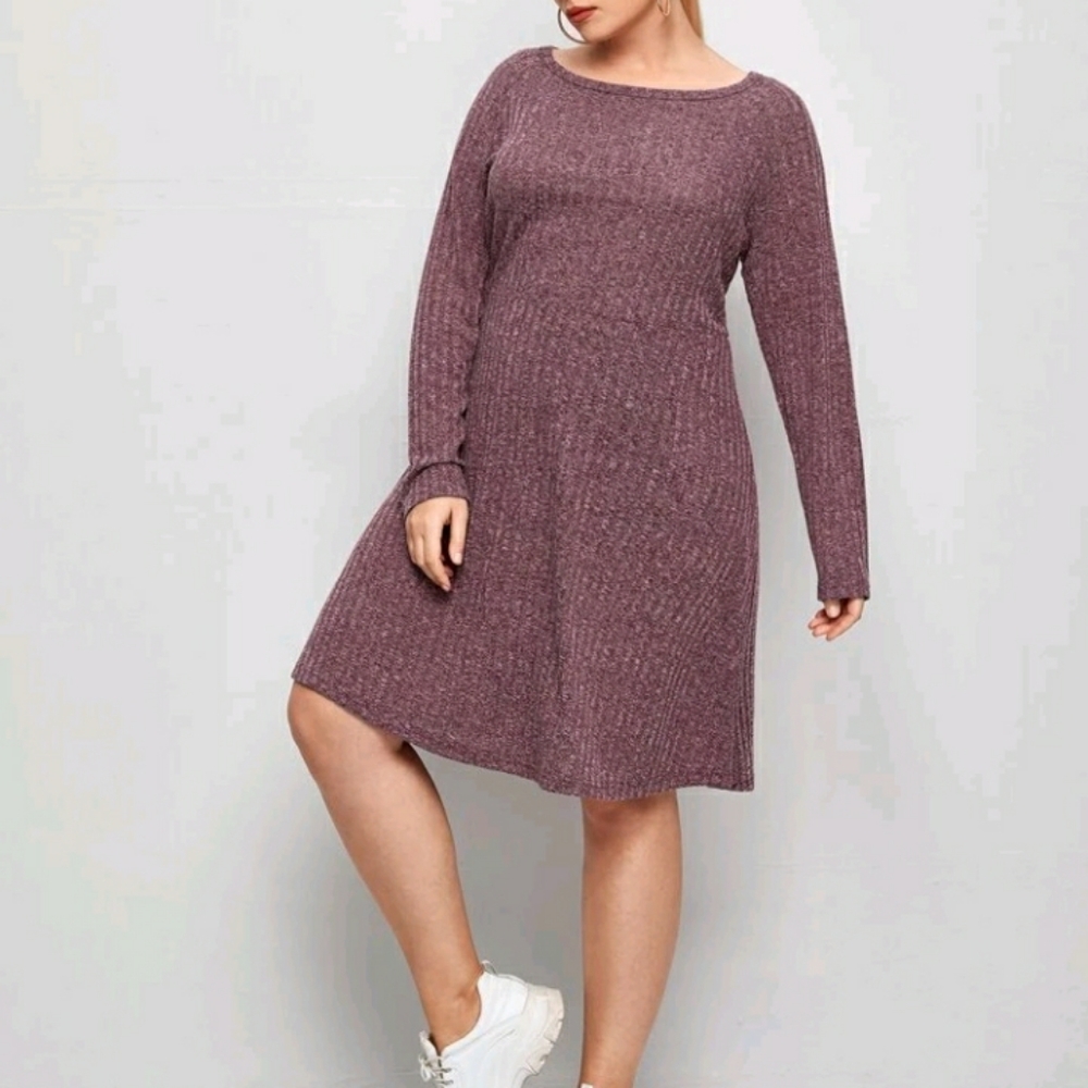 #9 Brand New Plus Rib-knit Dress - Picture 2 of 8